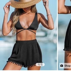 Cupshe tassel shorts